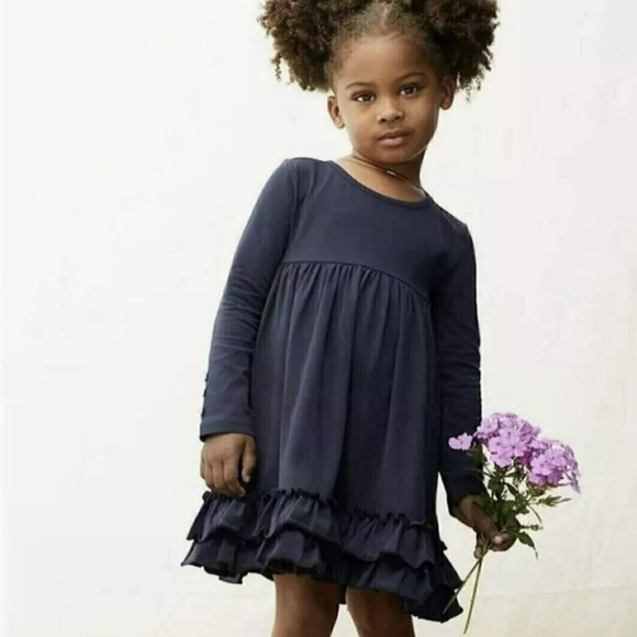 Girls Matilda Jane Just Imagine Navy blue Everly Dress size 8 - Picture 1 of 4